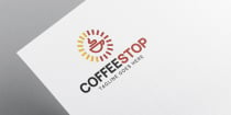 Coffee Stop Logo Design Screenshot 1