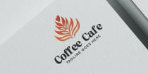 Coffee Cafe Leaf Logo Screenshot 1