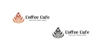 Coffee Cafe Leaf Logo Screenshot 2