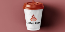 Coffee Cafe Leaf Logo Screenshot 3