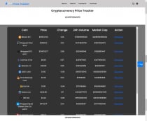 Crypto Currency Price Tracker PHP Script  Screenshot 3