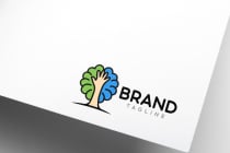 Human Care Brain Tree Logo Design Vector Icon Screenshot 2