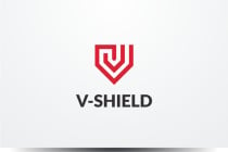 Letter V Shield  Logo Screenshot 2