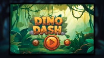 Dino Dash - Construct 3 Game HTML5 Screenshot 1