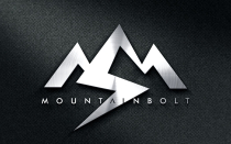 Electric Lightning Bolt House Shape Mountain Logo  Screenshot 2