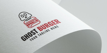 Ghost Burger Logo Design Screenshot 1