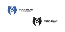 Yoga Bear Logo Template Screenshot 2