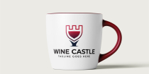 Wine Castle Logo Design Screenshot 1