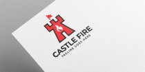 Castle Fire Logo Design Screenshot 1