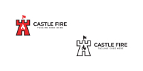 Castle Fire Logo Design Screenshot 2