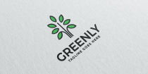 Greenly Plant Logo Design Screenshot 1