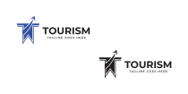 T Letter Tourism Logo Screenshot 2