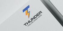 T Letter Thunder Logo Screenshot 1