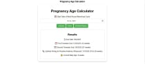 Pregnancy Age Calculator for Wordpress Screenshot 3