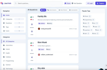 Just Ask - Answer Question Platform Screenshot 1
