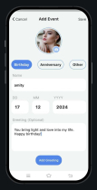 Birthday Reminder Flutter App - Flutter App Screenshot 11