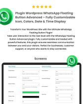 Plugin Wordpress WhatsApp Floating Button Advanced Screenshot 1