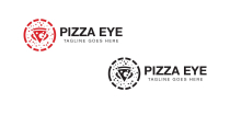 Pizza Eye Logo Design Screenshot 2