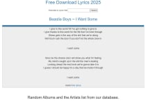 Song Lyrics Script with Song Database Screenshot 3