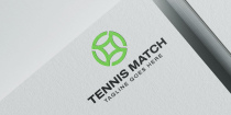 Tennis Match Logo Design Screenshot 1