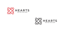 Hearts Logo Design Template Screenshot 2