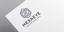 Hexa Eye Logo Design Screenshot 1