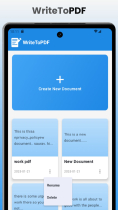 WriteToPdf - Document Editor PDF Creator Android Screenshot 2