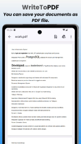 WriteToPdf - Document Editor PDF Creator Android Screenshot 5