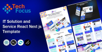 TechFocus - IT Solutions Next.js React Template Screenshot 1