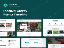 Endeavor Charity Framer Template Screenshot 1