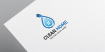 Cleaning Home Logo Template Screenshot 1