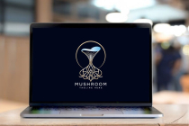 Luxury Mushroom Tree With Root Logo Design Screenshot 3