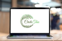 Green Leaf Nature Circle Tree And Root Logo Design Screenshot 3