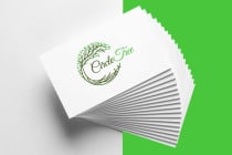 Green Leaf Nature Circle Tree And Root Logo Design Screenshot 4