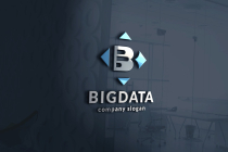 Big Data Letter B Logo Screenshot 1