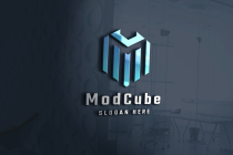 Modern Cube Letter M Logo Screenshot 2