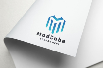 Modern Cube Letter M Logo Screenshot 4