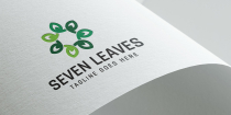 Seven Leaf Logo Template Screenshot 1