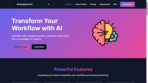 AI Startup Landing Page HTML CSS Screenshot 4