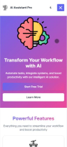 AI Startup Landing Page HTML CSS Screenshot 5