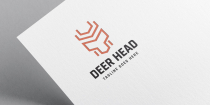 Deer Head Logo Design Template Screenshot 2