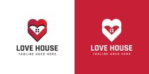 Love House Logo Template Screenshot 1