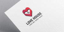 Love House Logo Template Screenshot 2