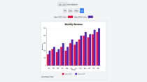 Dynamic Chart Visualization App - SVG Only Screenshot 1