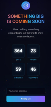 Cosmic Countdown - Coming Soon Landing Page Screenshot 3