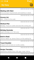 Notes App - Android - Java And SQLite CRUD Screenshot 1