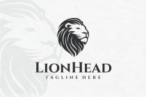Lion Head Illustration Logo Screenshot 1